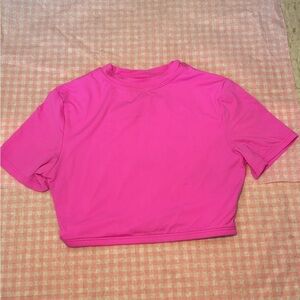 VS PINK cropped tee